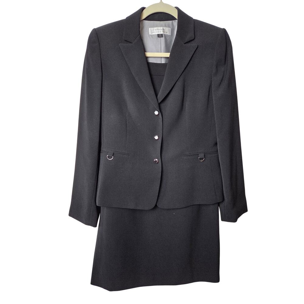 Tahari Black 2-piece Skirt Suit